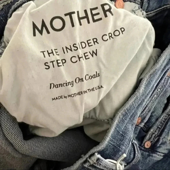 Mother The Insider Crop Step Chew in Dancing On Coals B442 - Picture 8 of 9